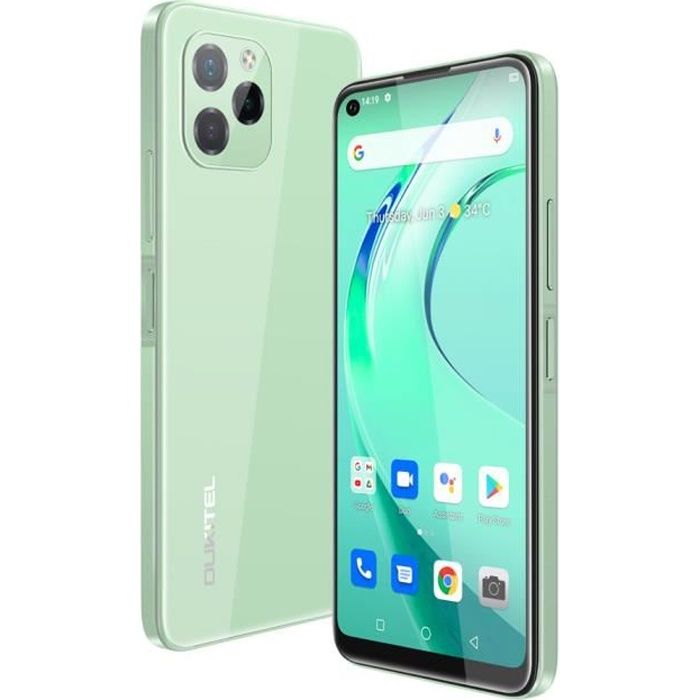 Smartphone OUKITEL C21 Pro Android 11 OS 4Go 64Go Écran 6.39- HD+ batterie 4000mAh Caméra 21MP Téléphone portable - Vert