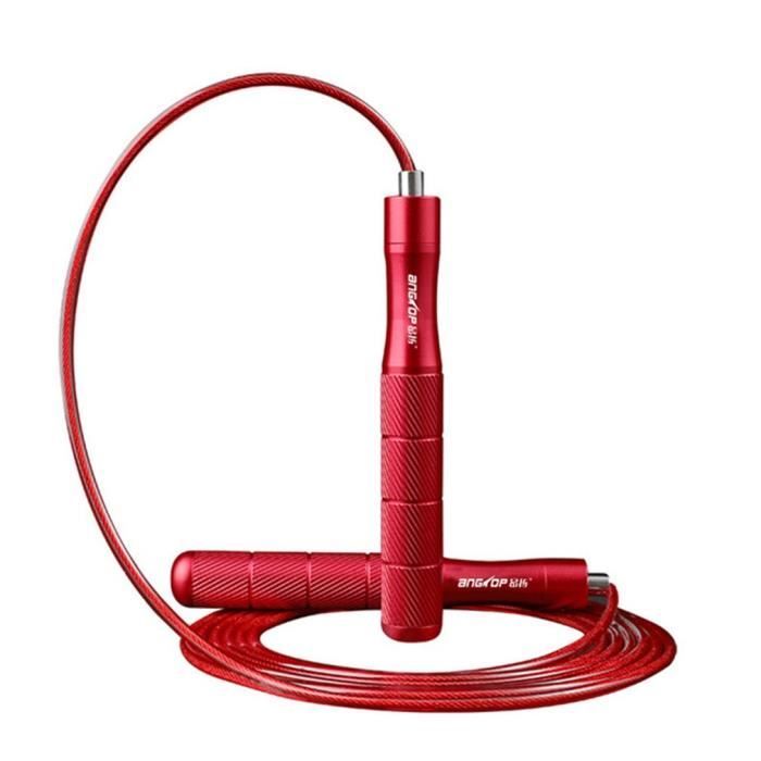 Complete Corde à Sauter Ajustable – Speed Rope Réglable de 3m pour Crossfit, Entraînements, Fitness, MMA & Boxe