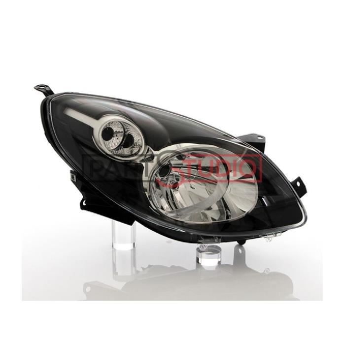 Optique, phare feu avant droit passager Renault Twingo 2 II de 03/07 à 12/11 - masque noir PHARES - FEUX - REPETITEUR LATERAL -