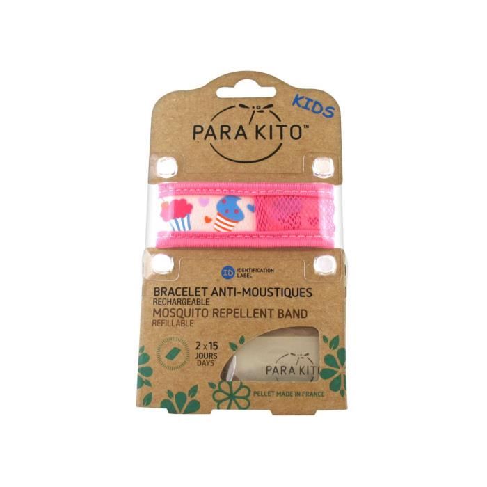 Parakito Kids Bracelet Anti-Moustiques Cupcakes + 2 pastille