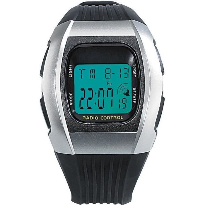 Montre bracelet radiopilotée à écran LCD