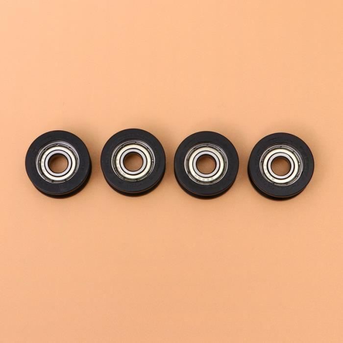 4 Pièces Roulement Poulie Portable Rouleau Nylon Enduit pour L'industrie Maison DERAILLEUR - PIECES DETACHEES DE DERAILLEUR