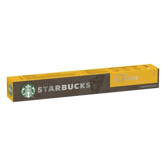 STARBUCKS - By Nespresso Blonde Espresso Roast 10 Capsules - Lot De 3