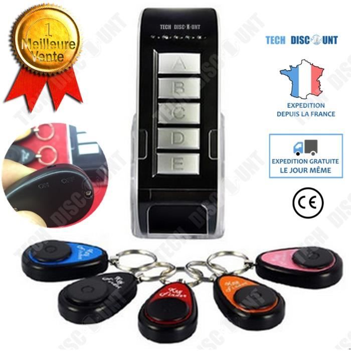 TD® localisateur cles d'objet sans fil voiture anti perte airpods 5 telephone portable key finder intelligent smartphone android app