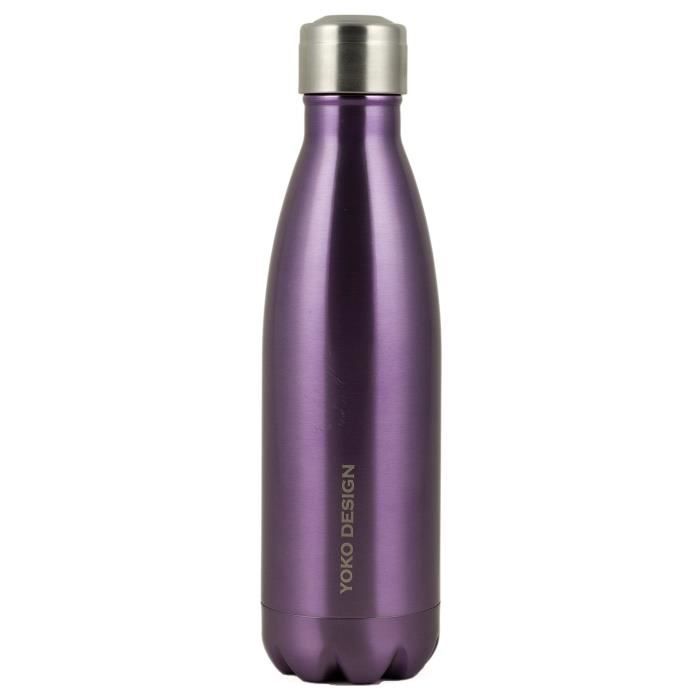 YOKO DESIGN Bouteille isotherme double paroi 500 ml violet