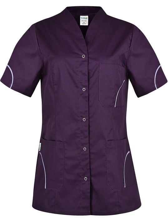 Blouse élasthanne Confort Blouse Médicale Femme B-well Justina - Élastique 2 Poches Manches Courtes Col V Tenue Infirmiere Professionnelle