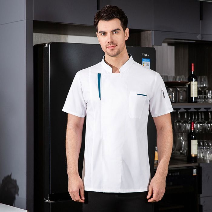 Veste de chef professionnel à manches courtes par Tunisia Veste de chef professionnel à manches courtes par Tunisia