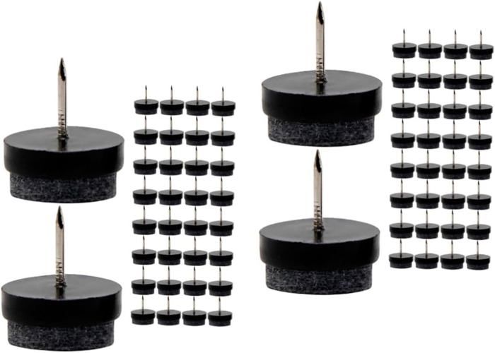 Lot De 32 Patins En Feutre Pour Meubles - Patin En Feutre De 22 Mm De Diamètre Pour Pieds De Meubles Protection De Sol Pour Pieds De Chaise De 5 Mm 94712262