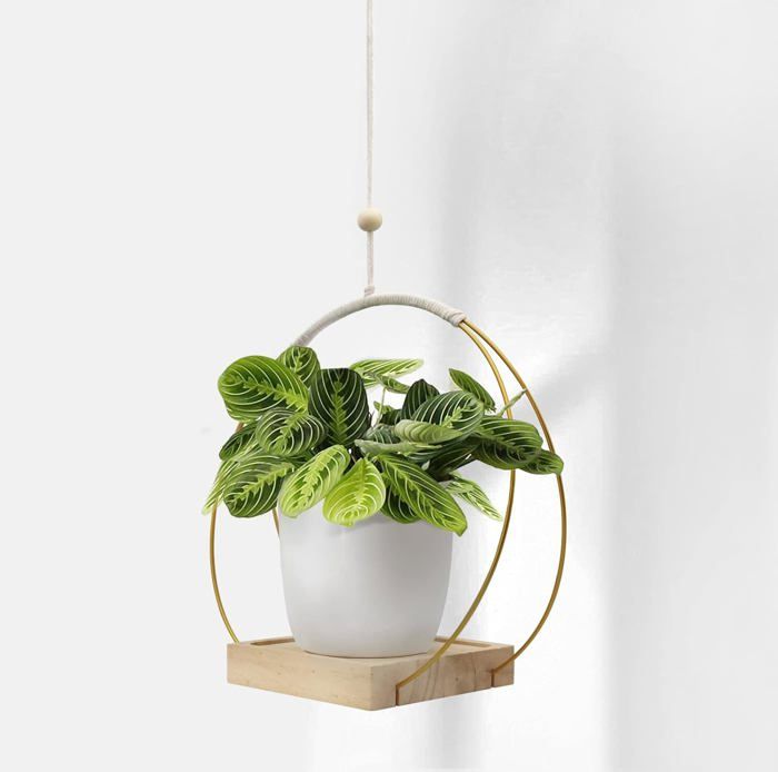 2 Pots De Fleurs Muraux Suspendus En Métal – Style Industriel Vintage Argenté 9x15x30 Cm