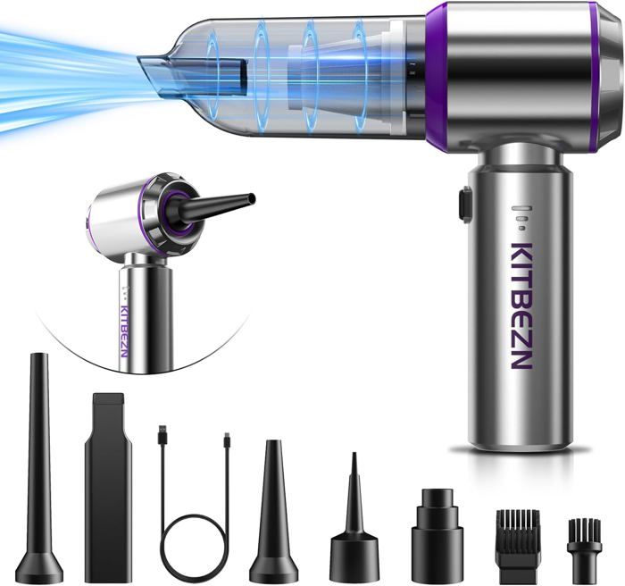 HABOWN Aspirateur à Main sans Fil 3 en 1, Portable Aspirateur à Main