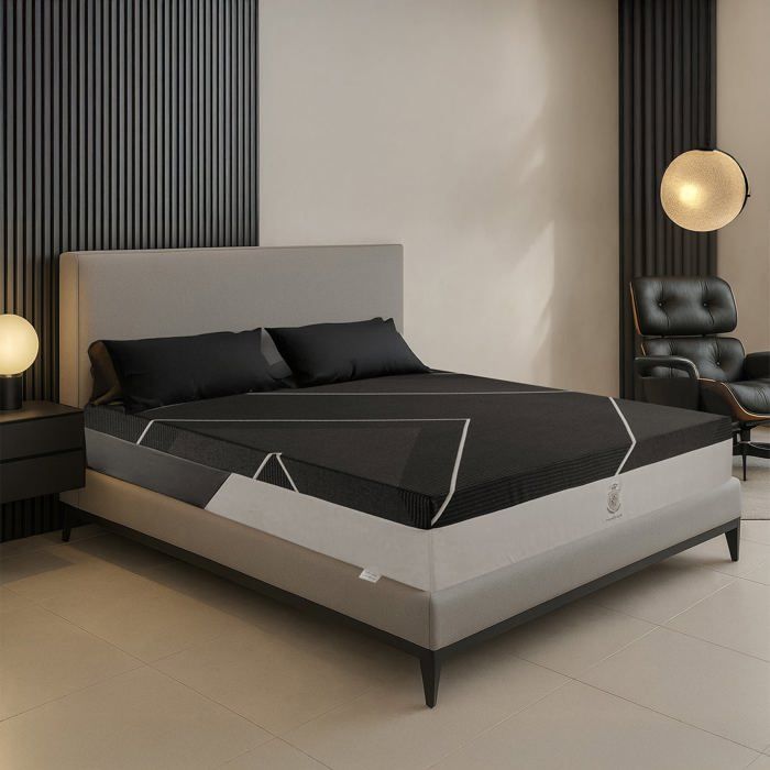 Matelas 180x200 Cm - Matelas Hybride épais : Accueil Mémoire De Forme Mousse Bambou Et Ressorts Ensachés