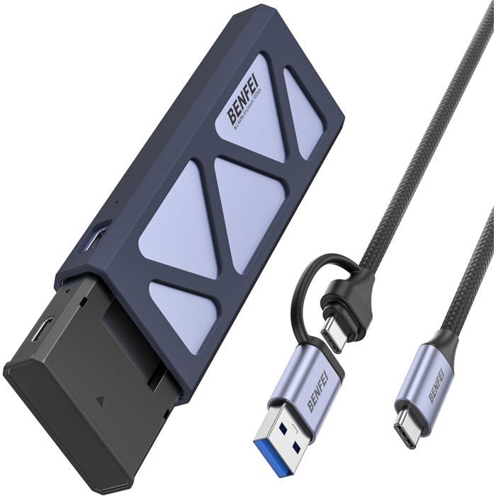 BENFEI Boîtier SSD .2 NVME 10Gbps Compatible avec Les clés NVME et B& de Taille 2230224222602280