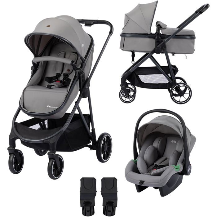 Poussette 3 en 1 Bebeconfort Breeze Trio Siège Auto i-Size Compacte Réversible