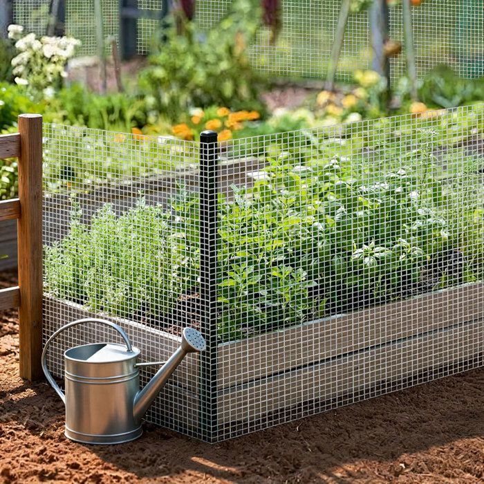 Grillage métallique galvanisé - HOME NATURE WOHNKONZEPT - 1x25 m - Maille 12x12 mm - Argenté