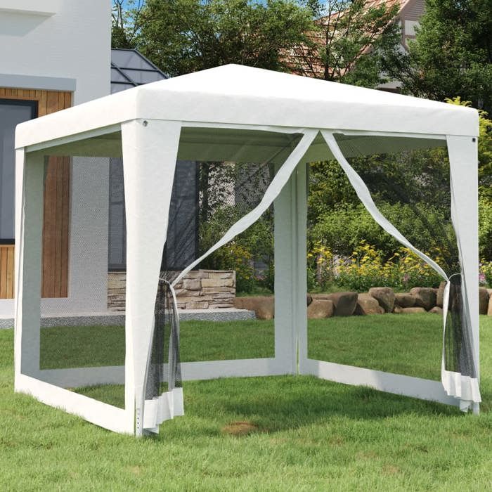Promo détéTente de réception pliable et Imperméable 1 PC - SOLOMON - Barnum Extérieur - 4 parois latérales en maille 25x25 m Bl