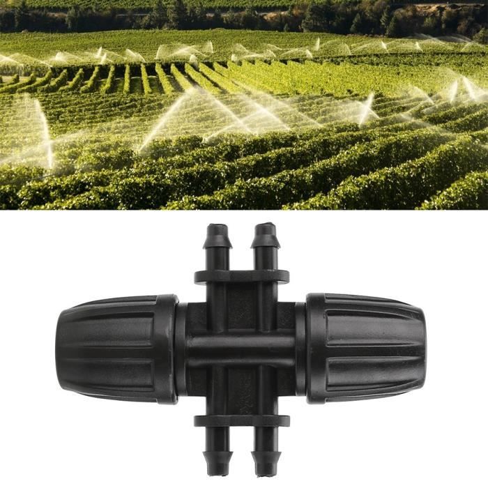 Lot De 8 Raccords En L Pour Tuyau D'arrosage 13mm - Connecteurs Coudés Noirs Pour Système D'irrigation Jardin