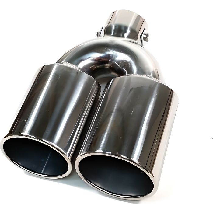 Embout tuyau pot d'echappement universel acier inox