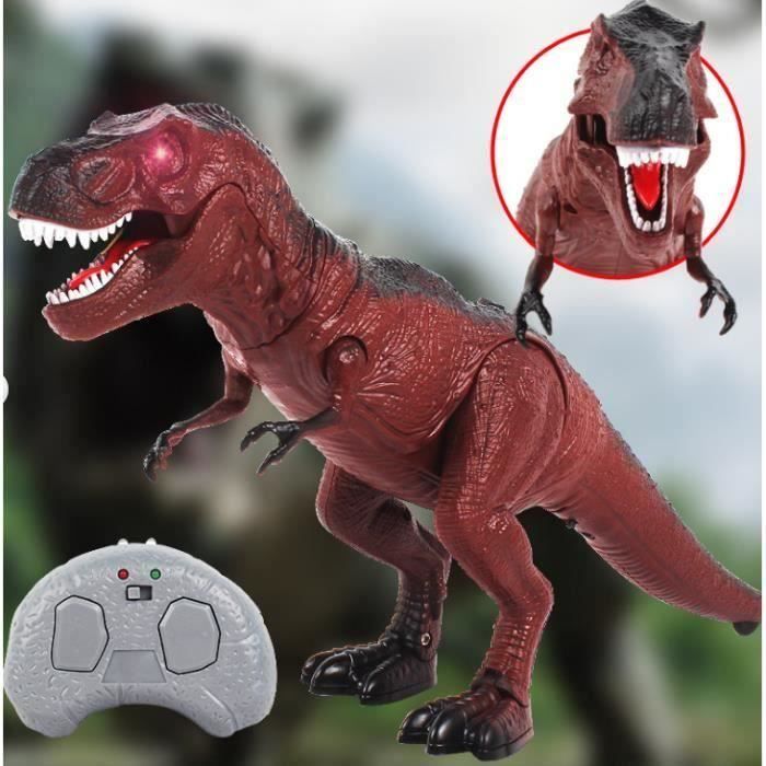 GRIS-Dinosaure télécommandé électrique infrarouge USB pour garçons, modèle RC, jouets de Raptor