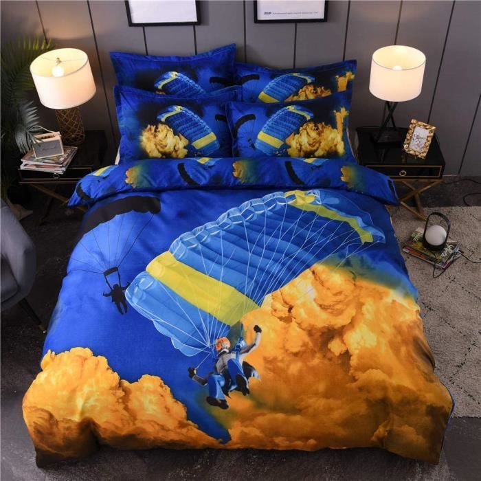 Housse de couette 220x240cm,Housse de Couette Moto Hors Route