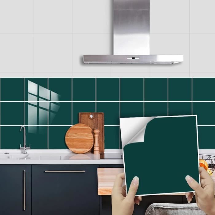 Smart Tiles Credence Adhesive Pour Cuisine - Metro Jaune, Carrelage Adhesif Mural Salle De Bain