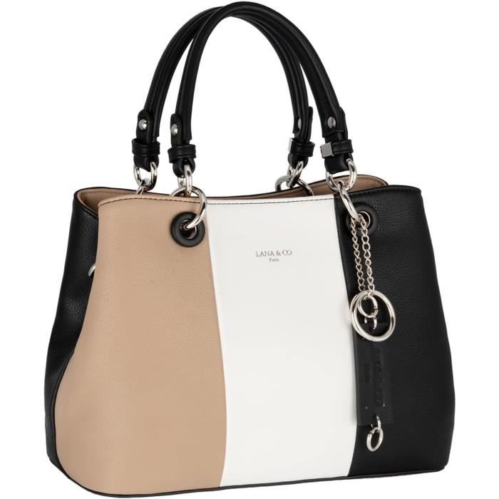 Sac à Main Bandoulière En Patchwork De Cuir Véritable