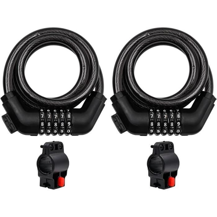 Lot De 2 Cadenas à Combinaison Golgner - 3 Chiffres - Installation Vis - Pour Armoire Et Porte