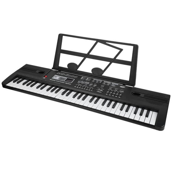 Clavier Piano 61 Touches Hricane Avec Micro Et Notes Autocollantes - Pour Débutants Enfants