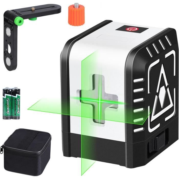 Niveau Laser Feidside 2 Lignes Ultra Vert - Auto-nivelant Avec Indicateur - NEUF