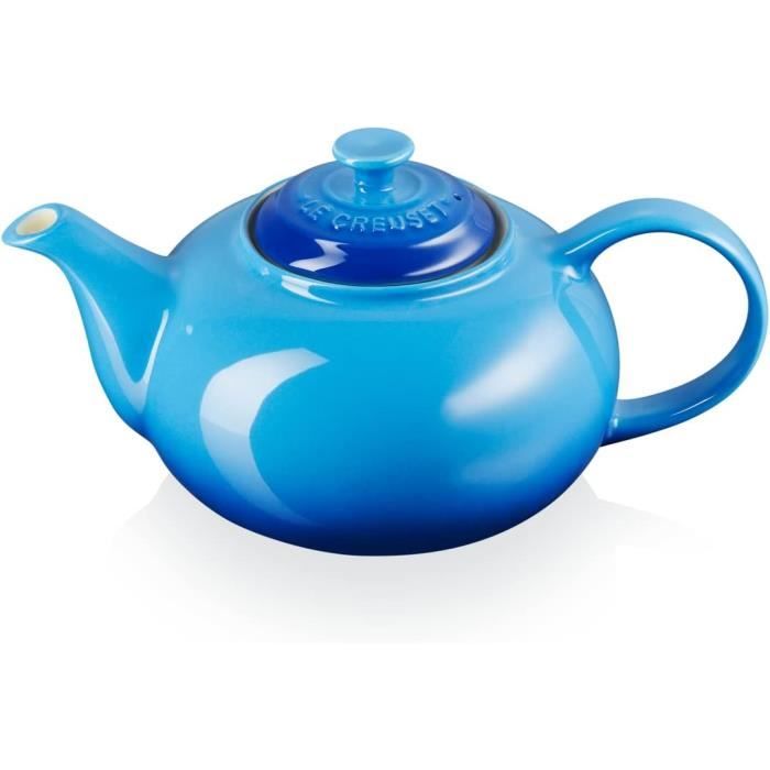 Le Creuset Théière Classique Ronde en Céramique, 1,3 Litres, Pour 3-4 ...