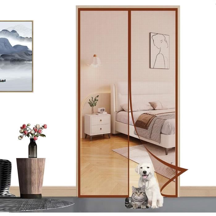 Moustiquaire Magnétique Porte,Fermeture Automatique AutoAdhésif Rideau