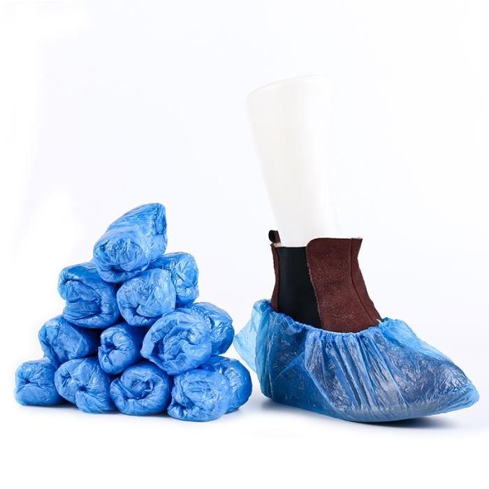 100 pi/èces Surchaussures Couvre-Bottes Non Tiss/é Shoe Covers Protecteurs pour Tapis de Sol Rose Yuer Couvre Chaussures Jetables