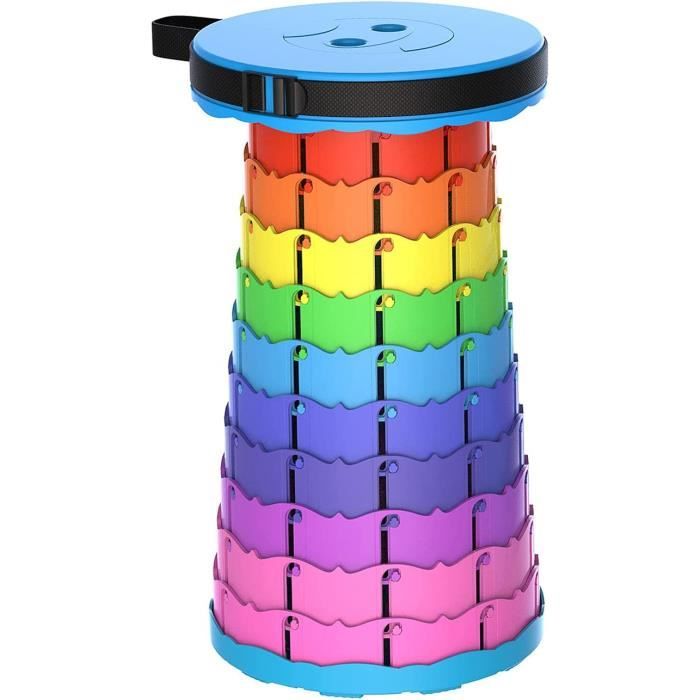 Tabouret Pliant Portable (11 Pouces de Hauteur), Tabouret Pliable, Tabouret télescopique