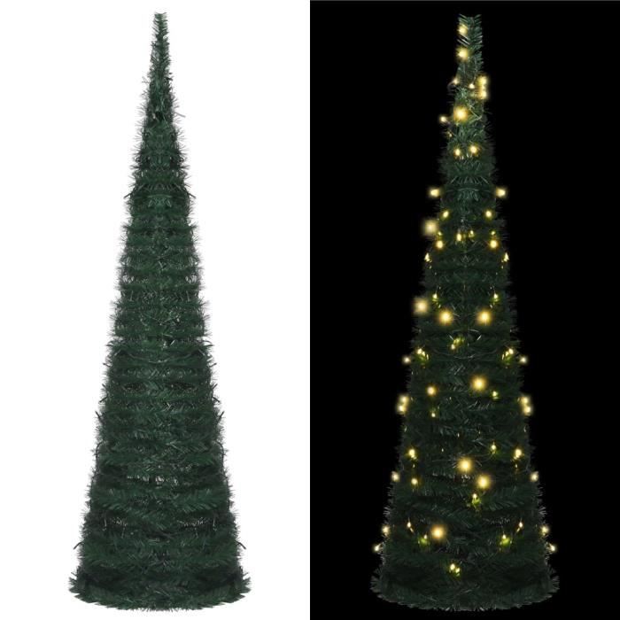 (NOUVEAU) Sapin de Noël artificiel - Design Moderne - avec guirlandes