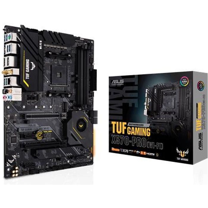 Carte mère - ASUS - TUF Gaming X570-Pro WiFi - 128 Go RAM - Socket AM4 - PCIe 4.0 - Asus