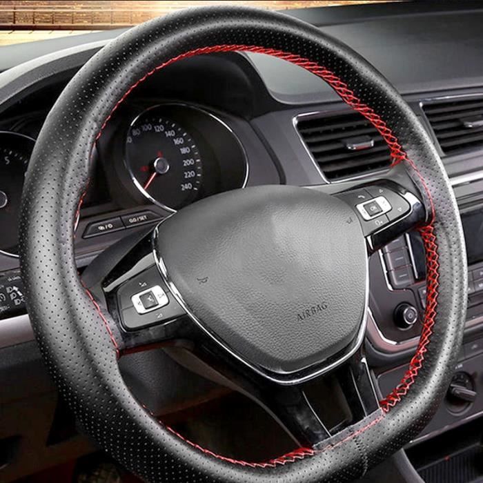 Convient pour BMW E36 E46 E39 X3 E83 X5 E53 Couvre-Volant Cousu Main perforé Cuir Respirant antidérapant Bricolage