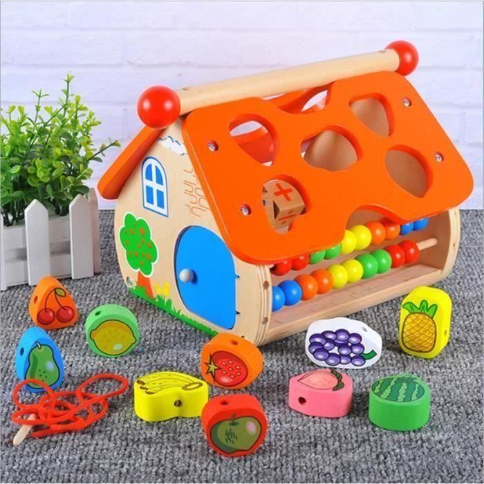Jeu Cubes En Bois Intellectuelle Forme Boite Enfants Bebe Jouets Educatifs Colore Geometrie Puzzle Bloc J0243b Cdiscount Jeux Jouets