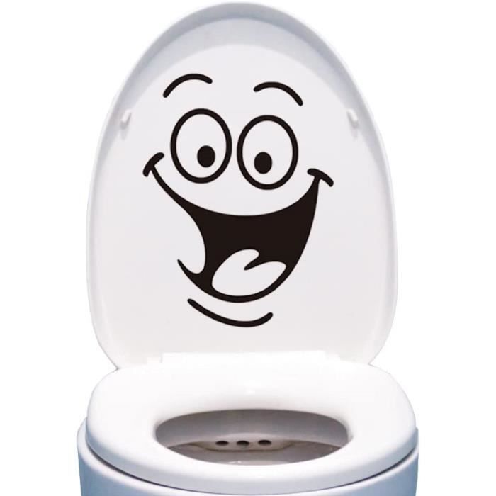 Autocollant Mural Pour Salle De Bain - Motif Rouleau De Papier - PVC Imperméable - 28,5x24 Cm - Décor Toilette Et Rappels Hygiène - 6