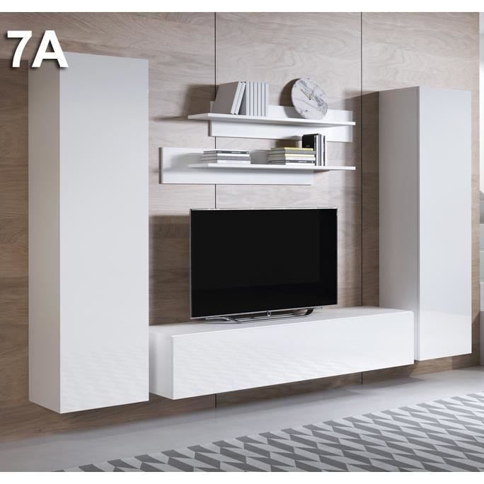 Combinaison de meubles - Luke - Blanc - Contemporain - Design Combinaison de meubles - Luke - Blanc - Contemporain - Design