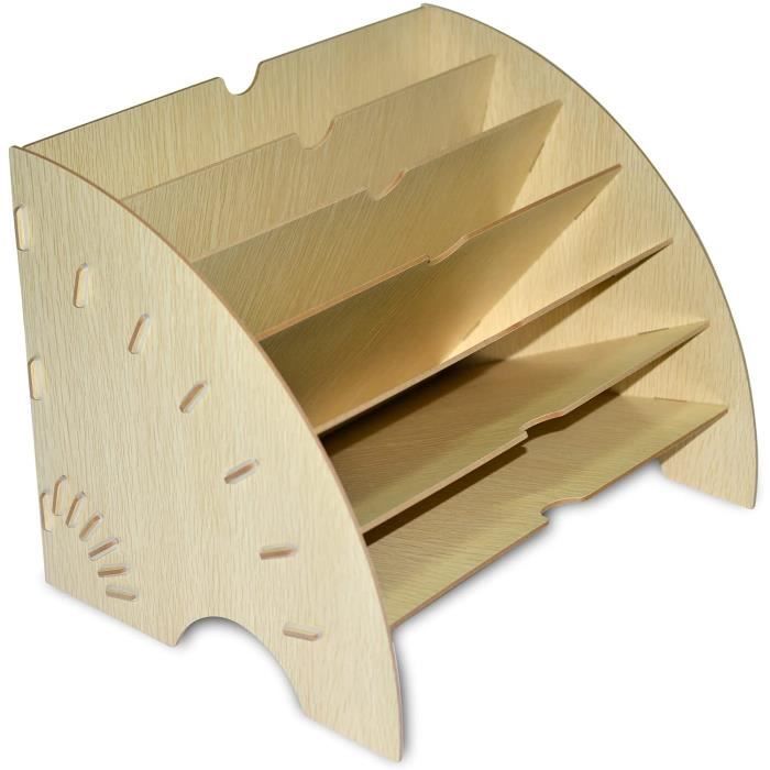 Boîte De Rangement En Bois Organisateur De Dossiers Diy Creux Chat