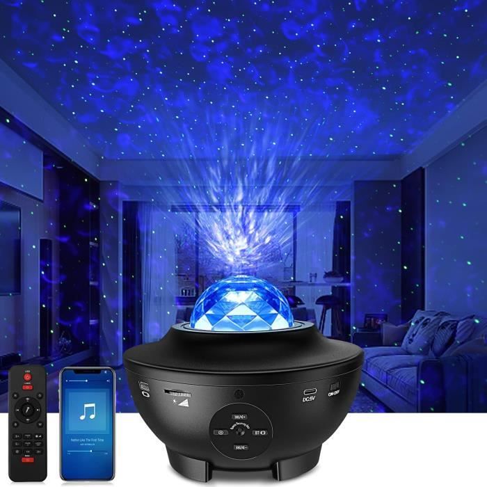 VEILLEUSE Projecteur Ciel Etoile Starry - 12 Modes Éclairage Lumiere  Galaxie Plafond, Galaxie Projecteur Bluetooth - Télécomman A133 - Cdiscount  Maison