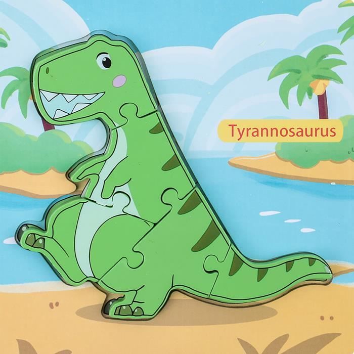 Kit Activités Manuelles 10 Kits Dinosaures En Bois à Peindre - DIY Enfant - Avec 24 Stylos De Couleur - 12x8cm - Activité Créative Kits Dinosaures Bois