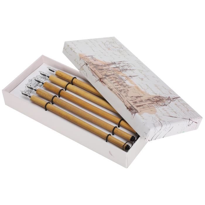 artistes concepteurs MONCAP 10PCS porte-stylo et ensemble de supports Manga Cartoon Comic Dip Pen avec porte-stylos Plumes Calligraphie Pen Remplacement Plumes Stylo de dessin pour caricaturistes