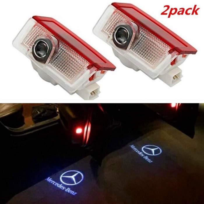 Projecteur Logo LED Pour Portière De Voiture - Lumière D'accueil Aile D'ange - Capteur Infrarouge, Automatique, Piles 3x - Paire