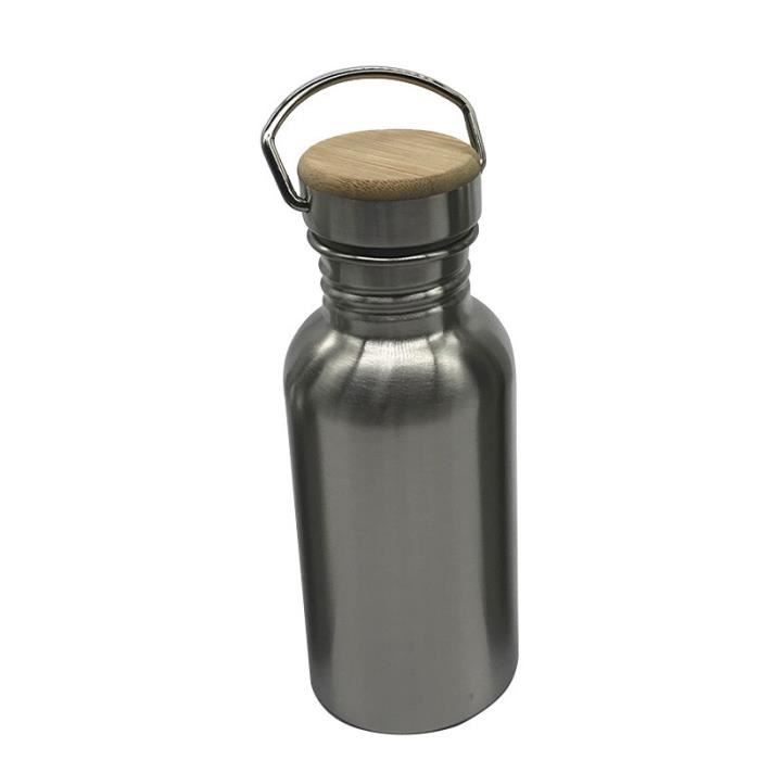 Gobelet Acier Inoxydable MFH Avec Poignées Rabattables - 500ml Gourde Camping Randonnée