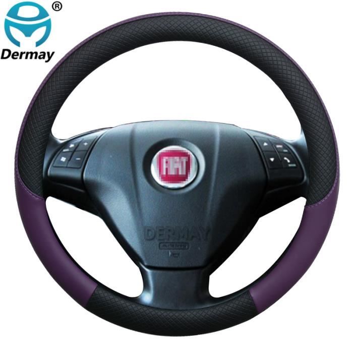 MEWANT Housse De Volant En Daim Noir Pour Fiat 500 2015-2021/ 500C 2016-2021