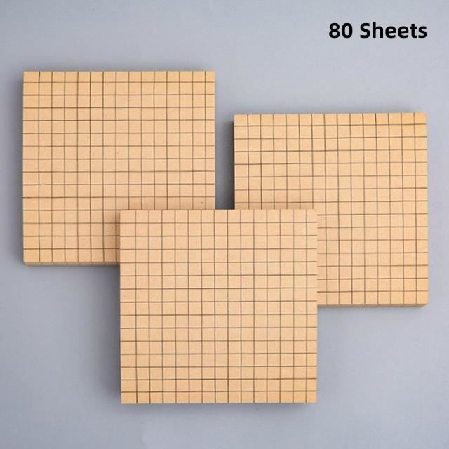 Grille marron-M - Bloc Notes autocollants Morandi, 80 100 feuilles ...