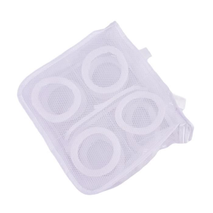Set De 2 Sacs De Lavage Pour Chaussures En Machine - Maille Protectrice 39x19cm - Évite Les Déformations - Fermeture éclair - 5