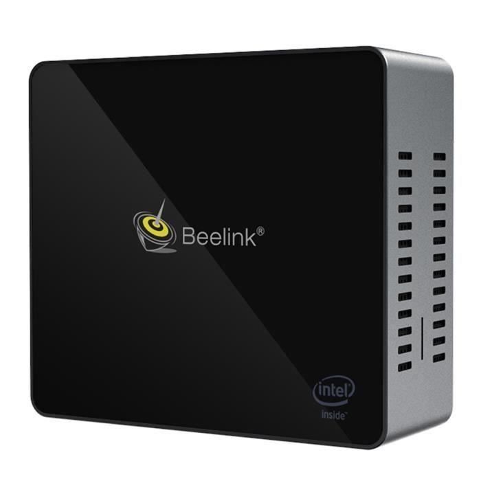  Ordinateur de bureau Mini PC Beelink J34 8GB RAM+128GB SSD Intel Apollo Lake Celeron J3455/ Intel HD Graphics 500 / 2.4GHz+5.8GHz WiFi/4x USB3.0 pas cher