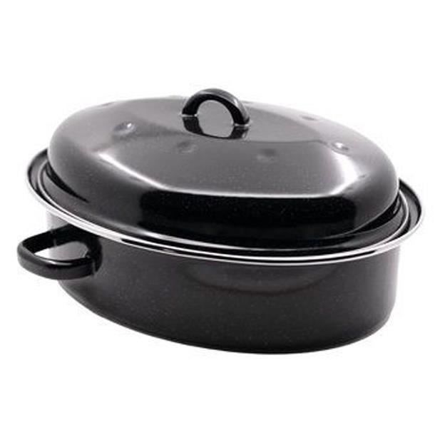 Daubière ovale ROASTY en acier émaillé L34 cm - vue 2