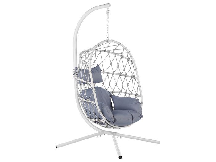 Fauteuil suspendu avec support blanc ADRIA